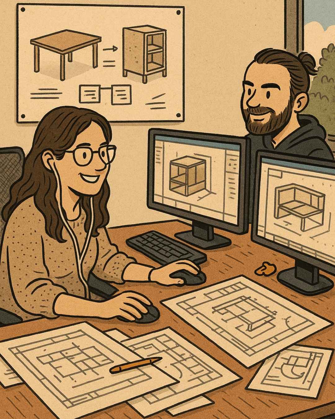 Conception de mobilier professionnel sur mesure