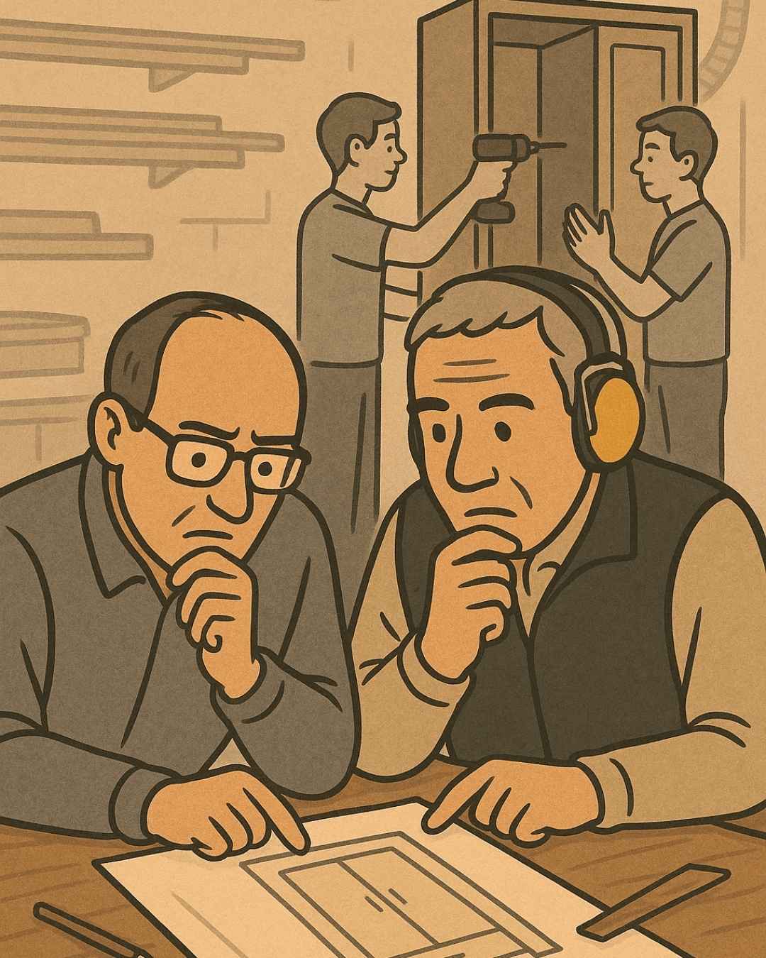 Montage de mobilier professionnel sur mesure avant livraison